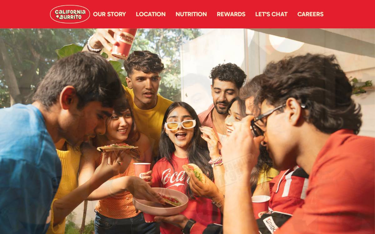 California Burrito website preview