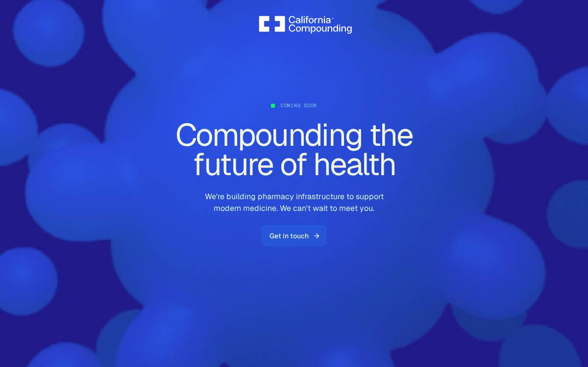California Compounding website preview