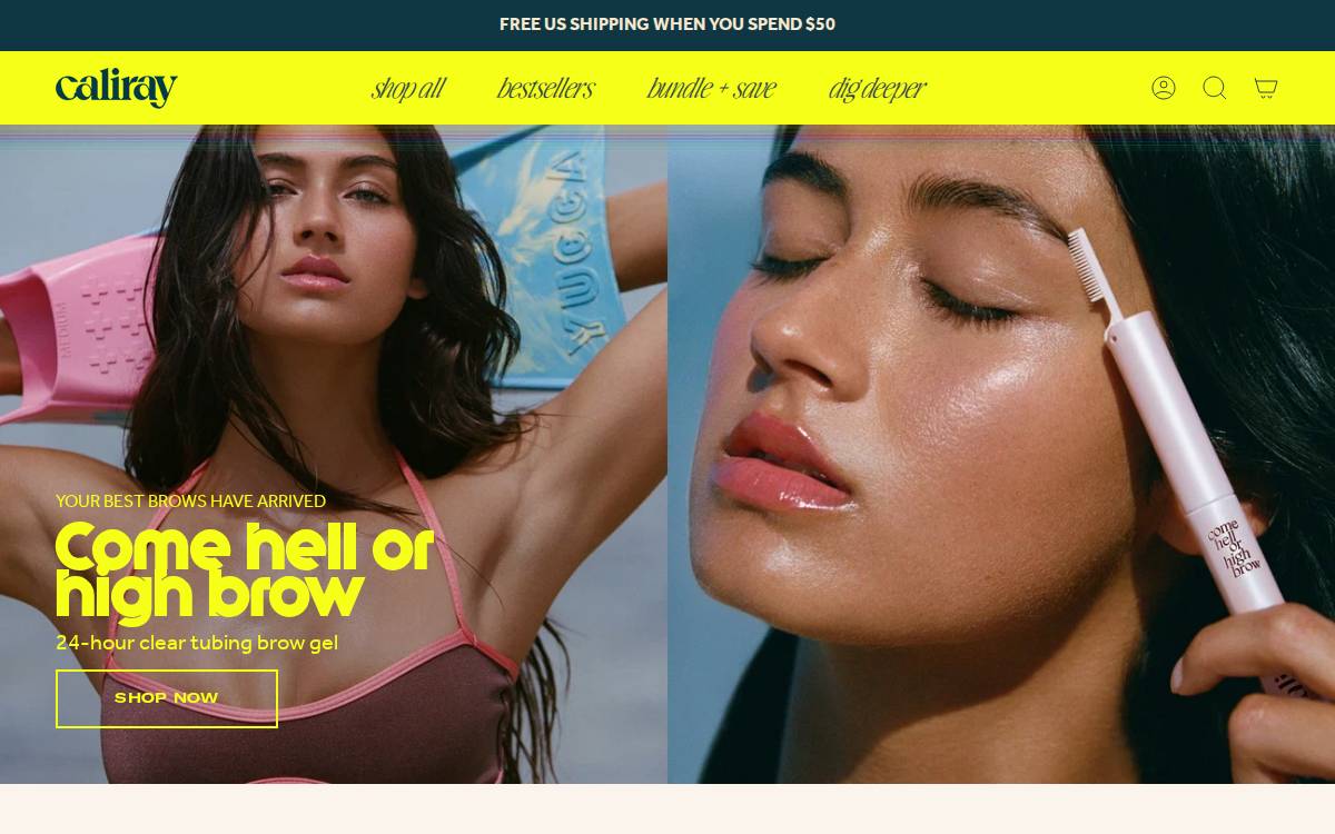 Caliray website preview