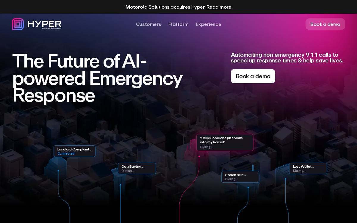 Call Hyper website preview