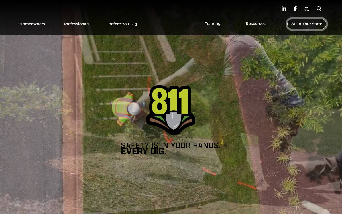 Call811 website preview