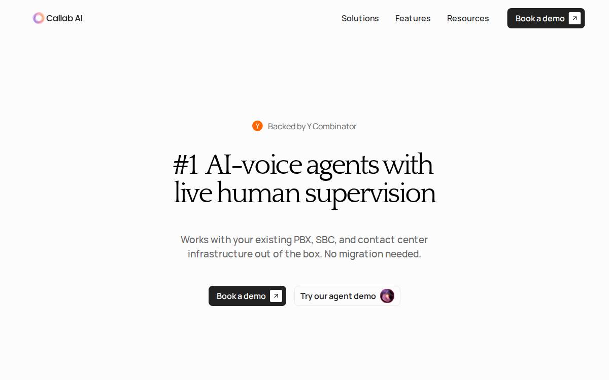 Callab AI website preview