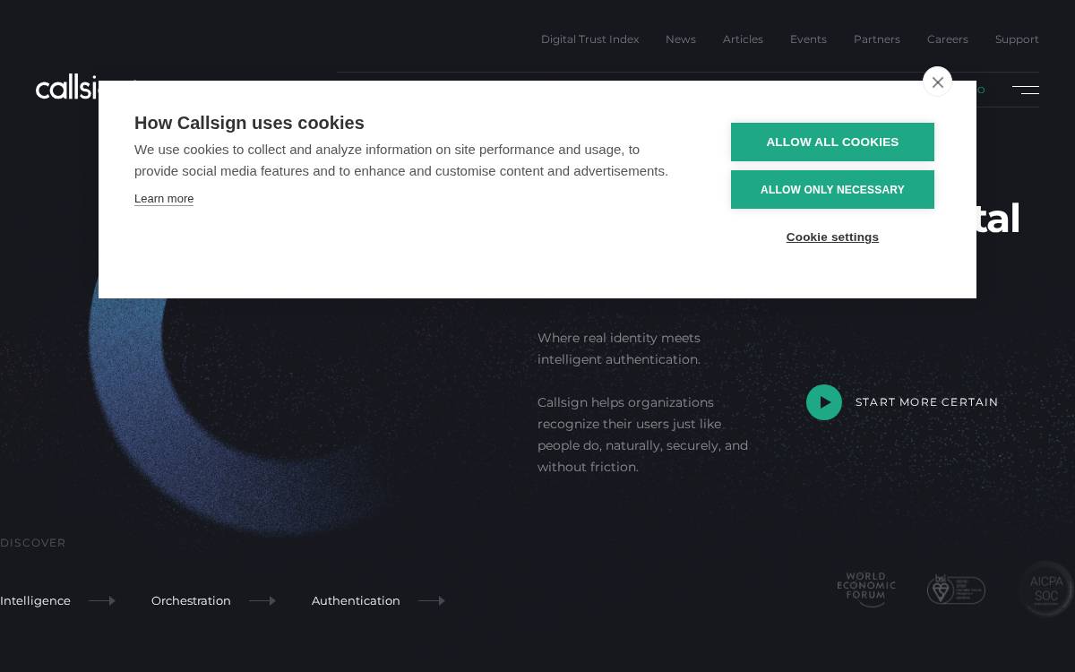 Callsign_ website preview