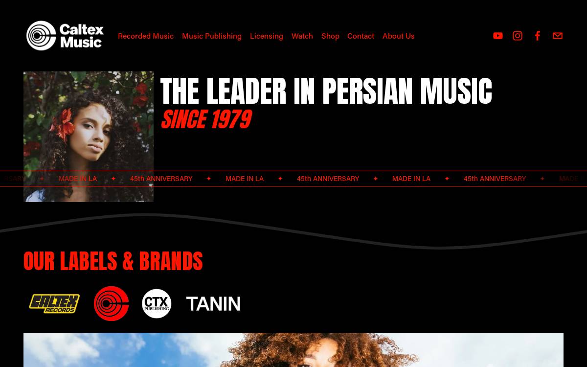 Caltex Music website preview