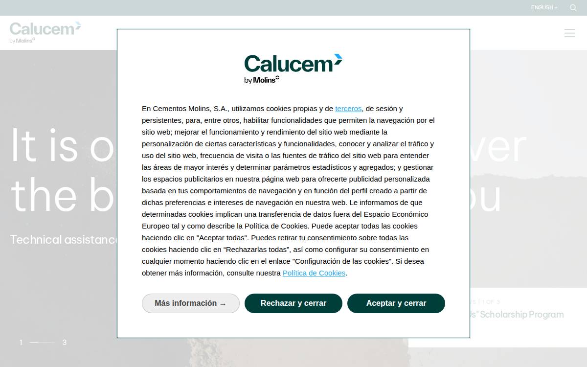 Calucem website preview