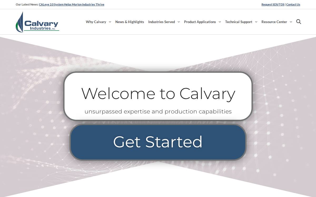 Calvary Industries website preview