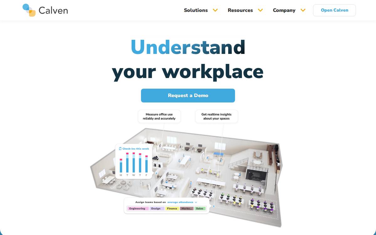 Calven website preview