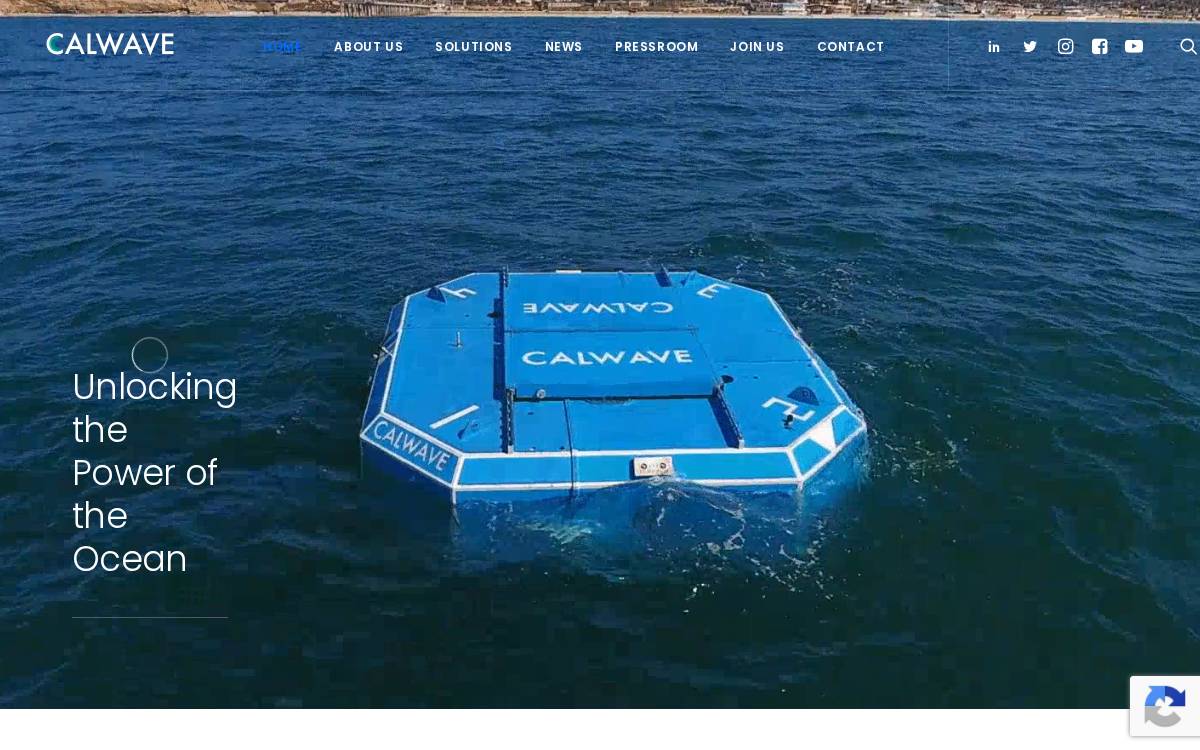 CalWave website preview