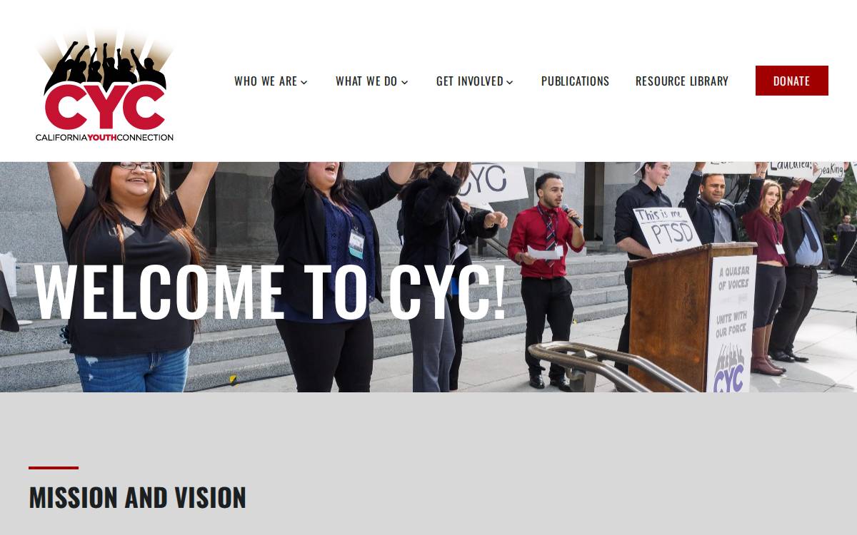 Calyouthconn website preview