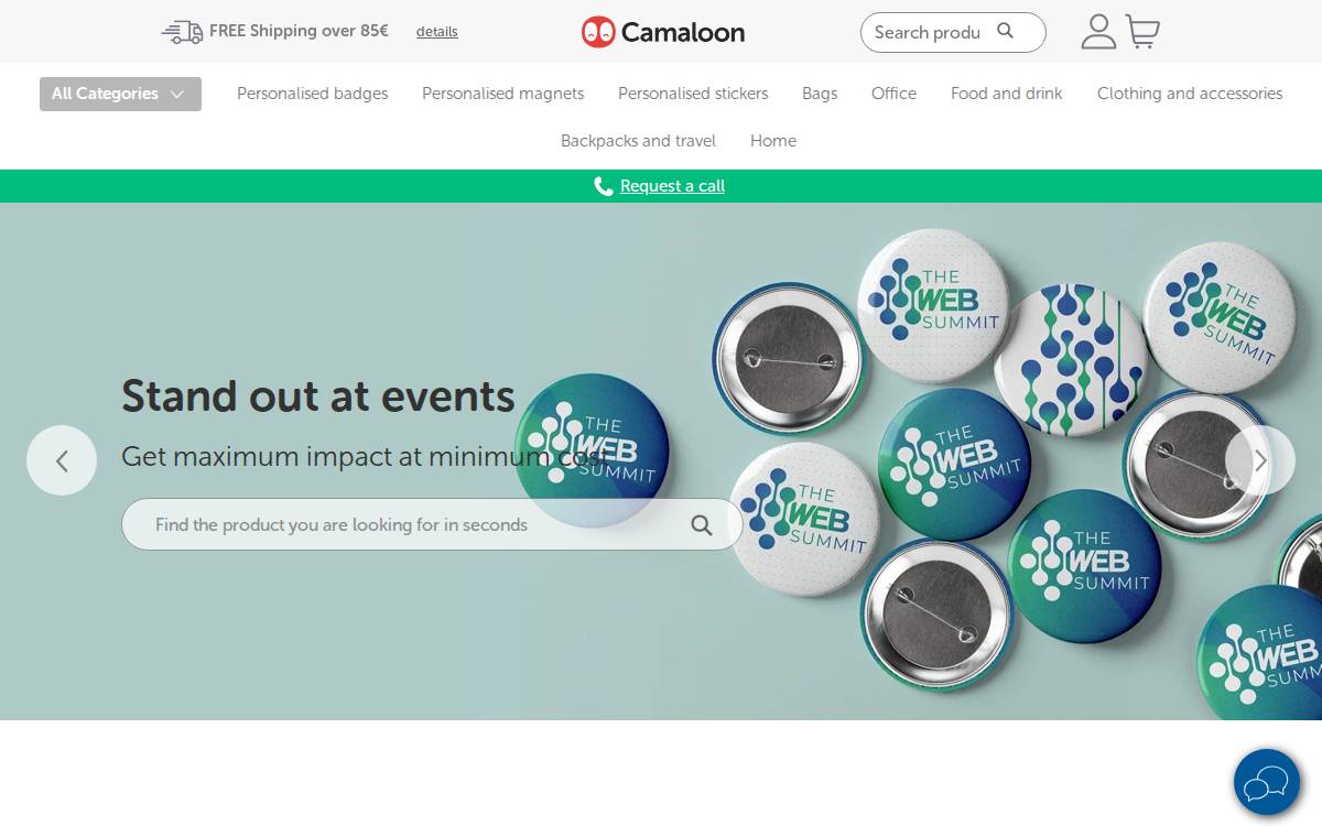 Camaloon website preview