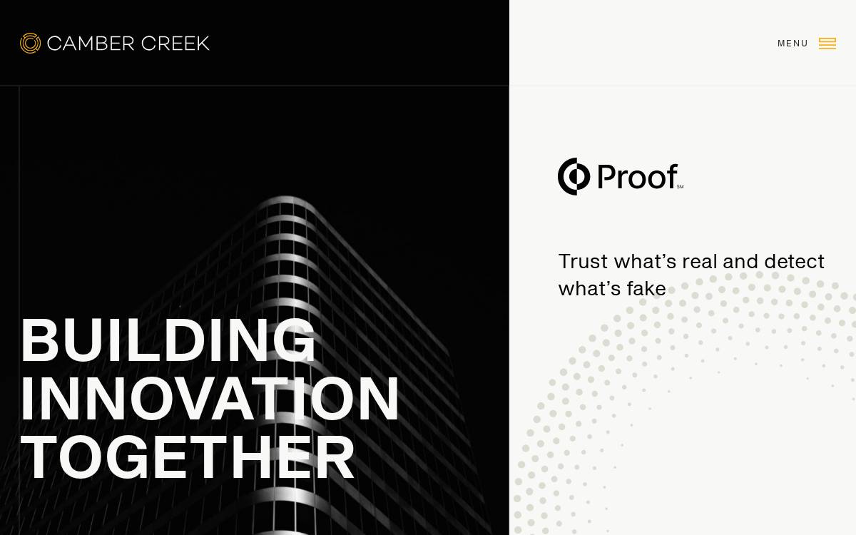 Cambercreek website preview
