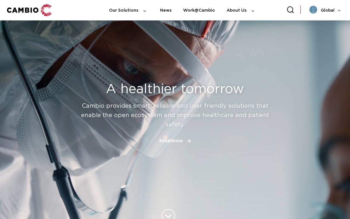 Cambio website preview