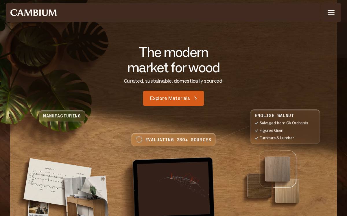 Cambium website preview