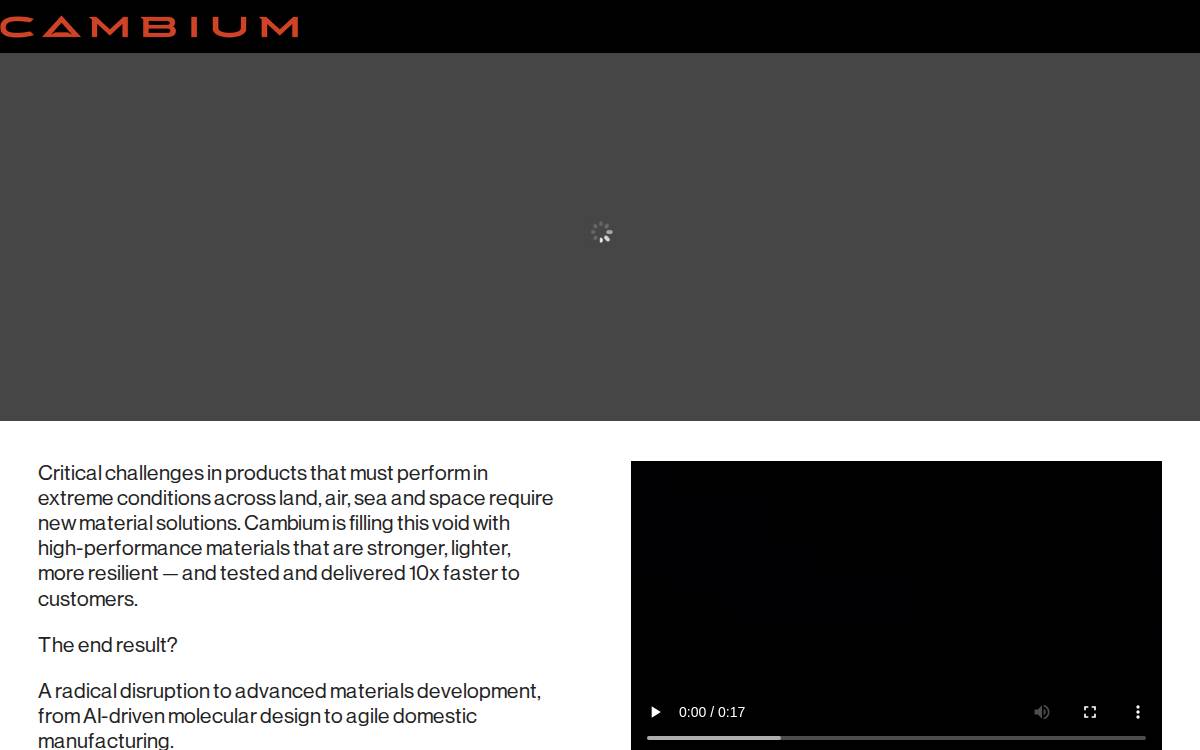 Cambium website preview