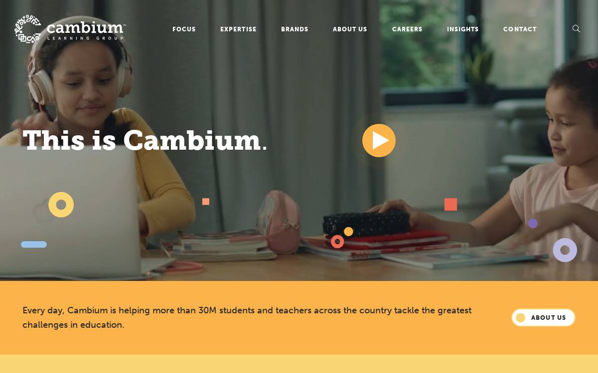Cambiumlearning website preview