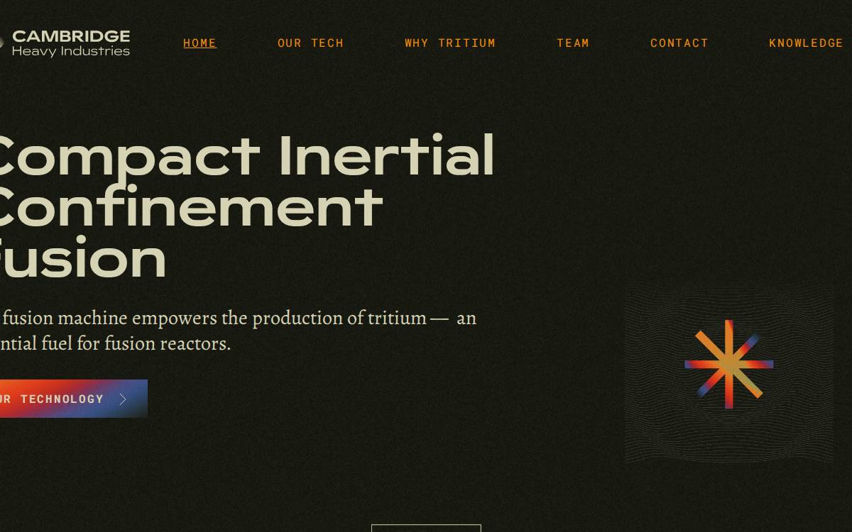 Cambridge Heavy Industries Inc. website preview