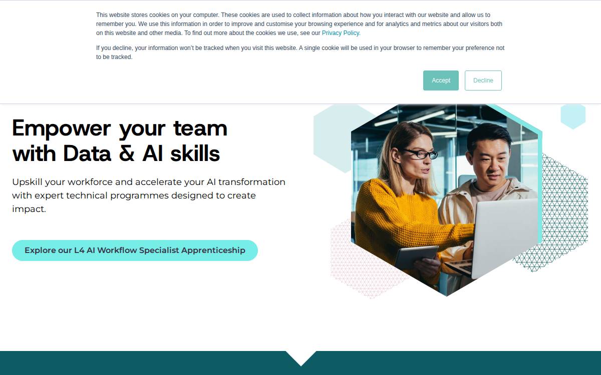 Cambridge Spark website preview