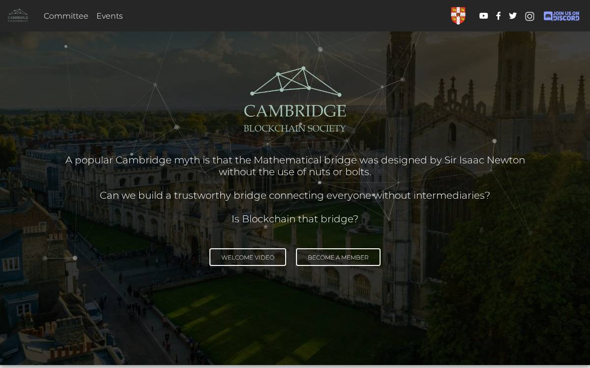 Cambridge website preview