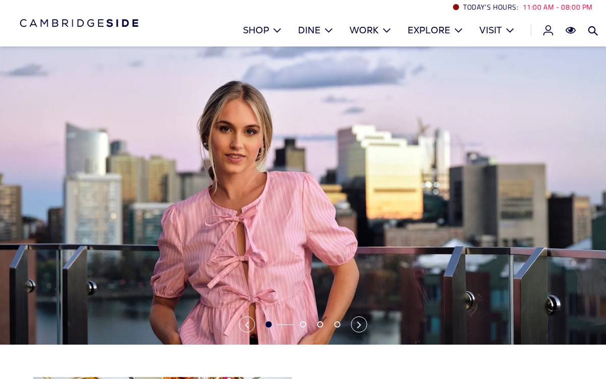 Cambridgeside website preview