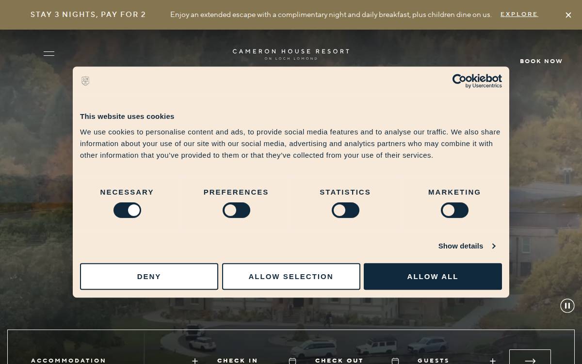 Cameron House website preview