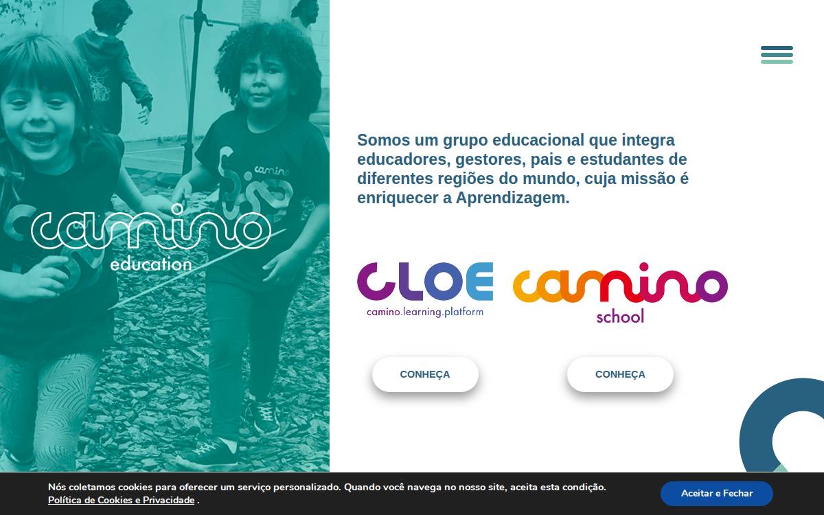 Camino website preview