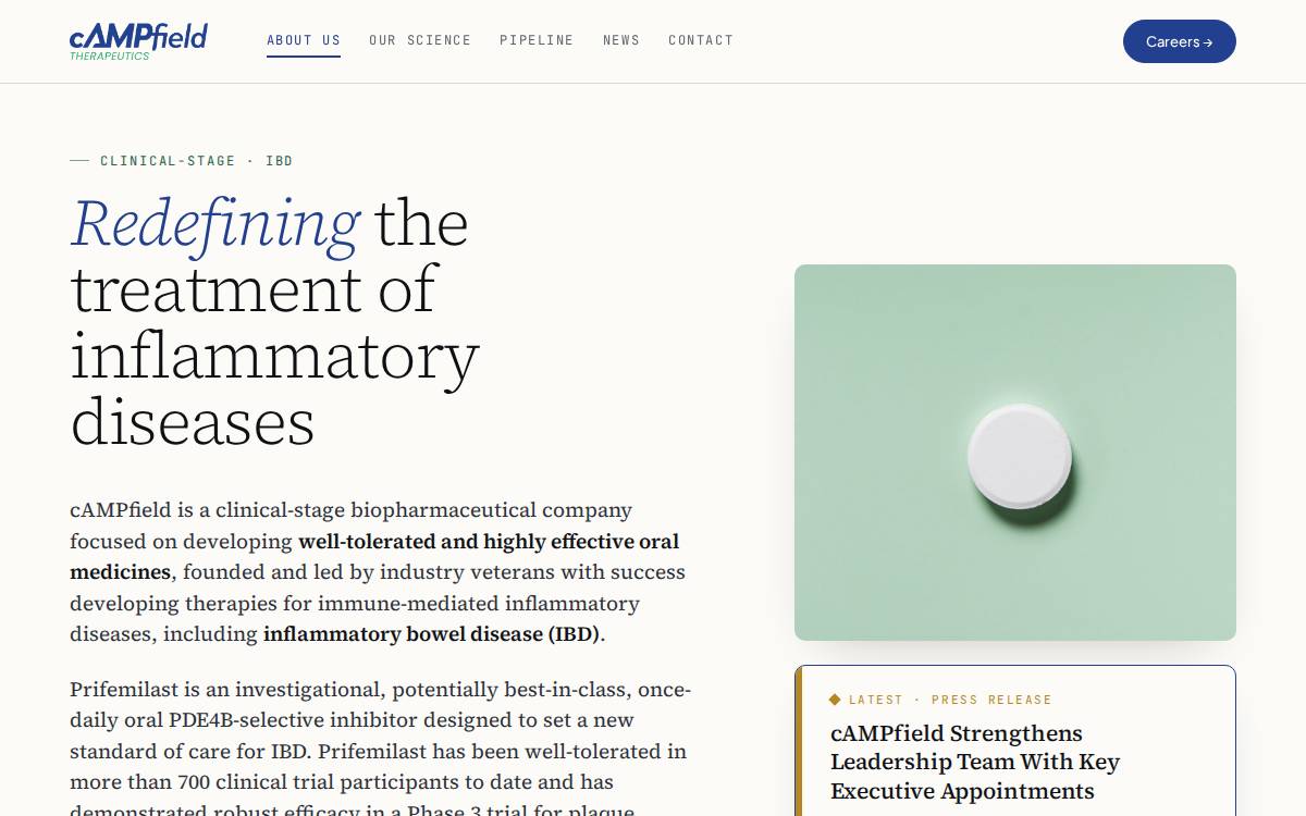 Campfieldtx website preview