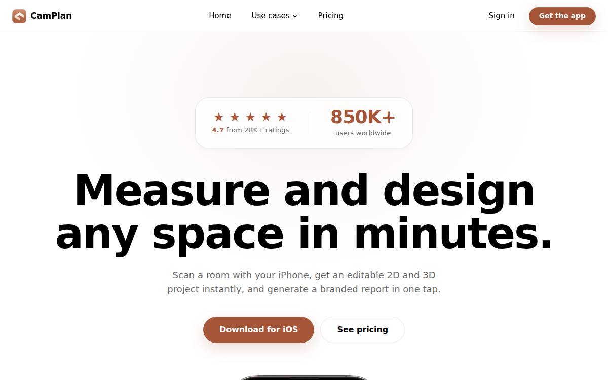 Camplan website preview