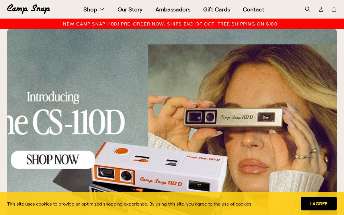 CampSnap website preview