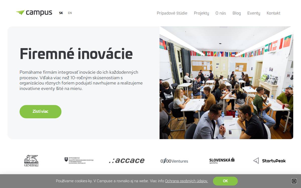 Campus Cowork website preview