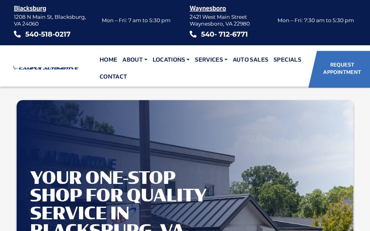 Campusauto website preview