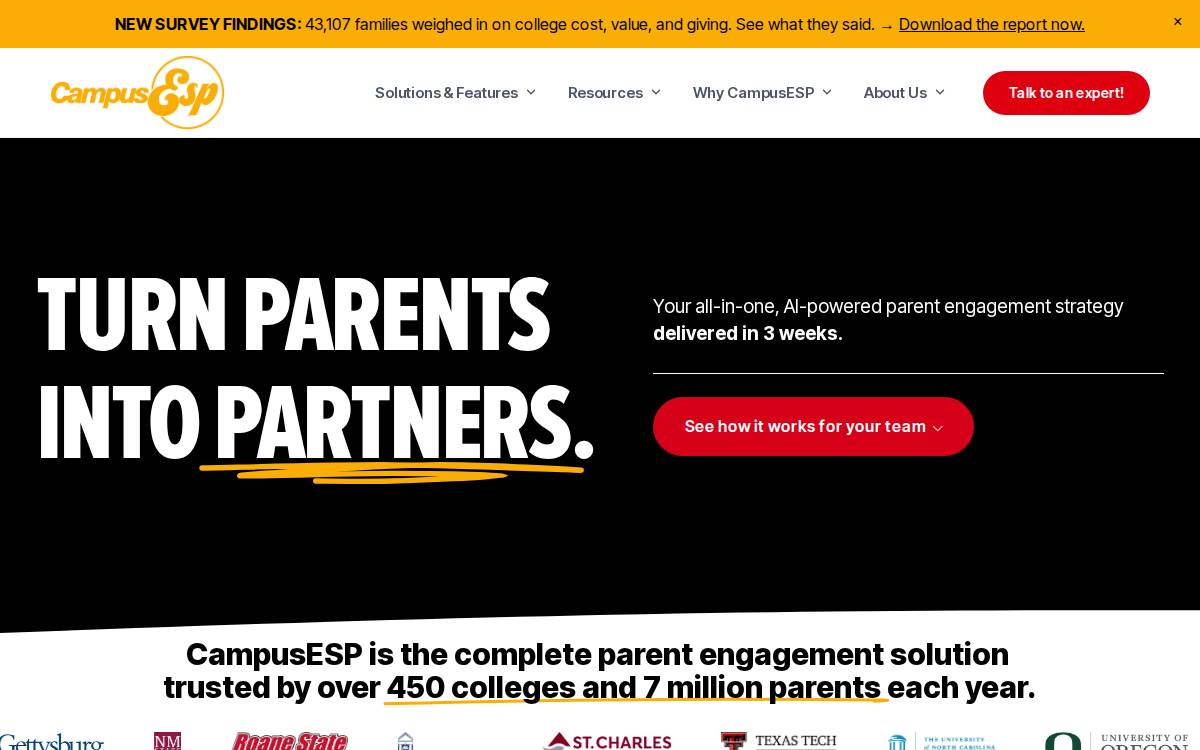 CampusESP website preview