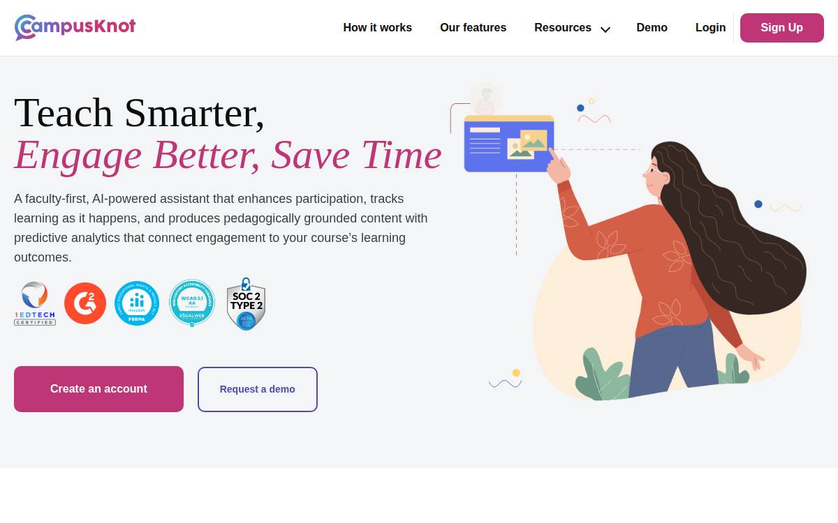 Campusknot website preview