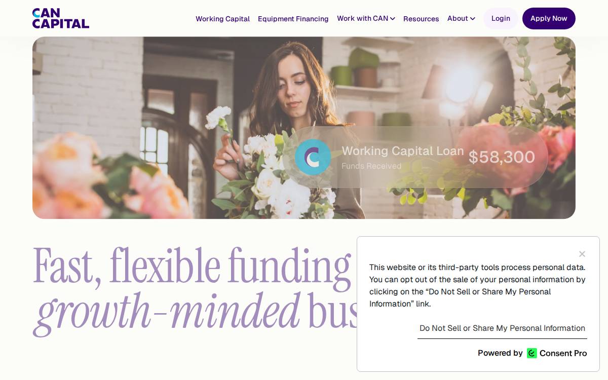 Can Capital website preview