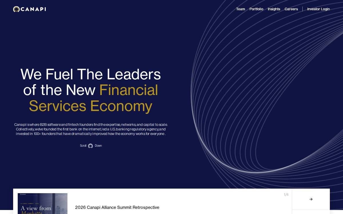 Canapi Ventures website preview