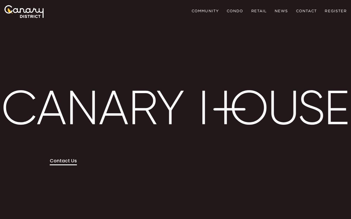 Canary District website preview