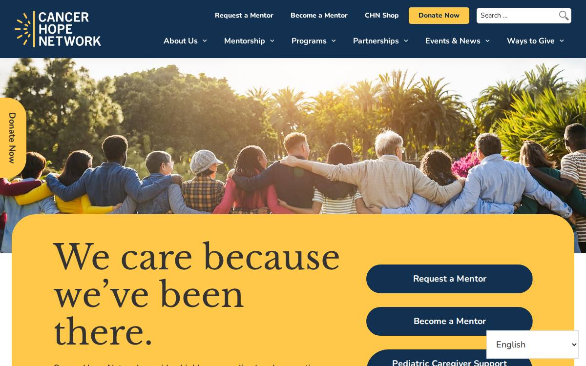 Cancer Hope Network website preview
