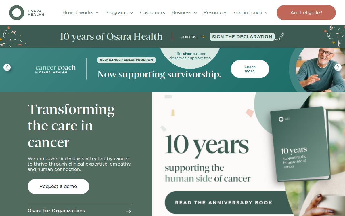 CancerAid website preview