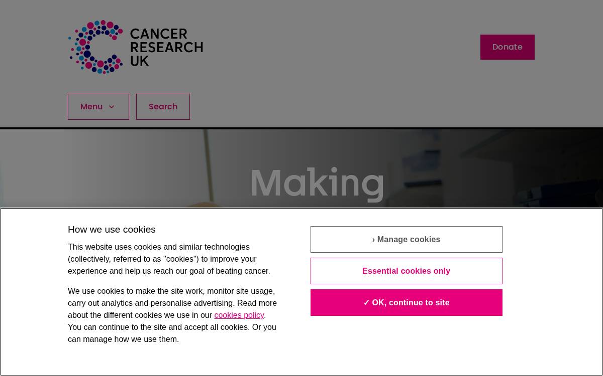 Cancerresearchuk website preview