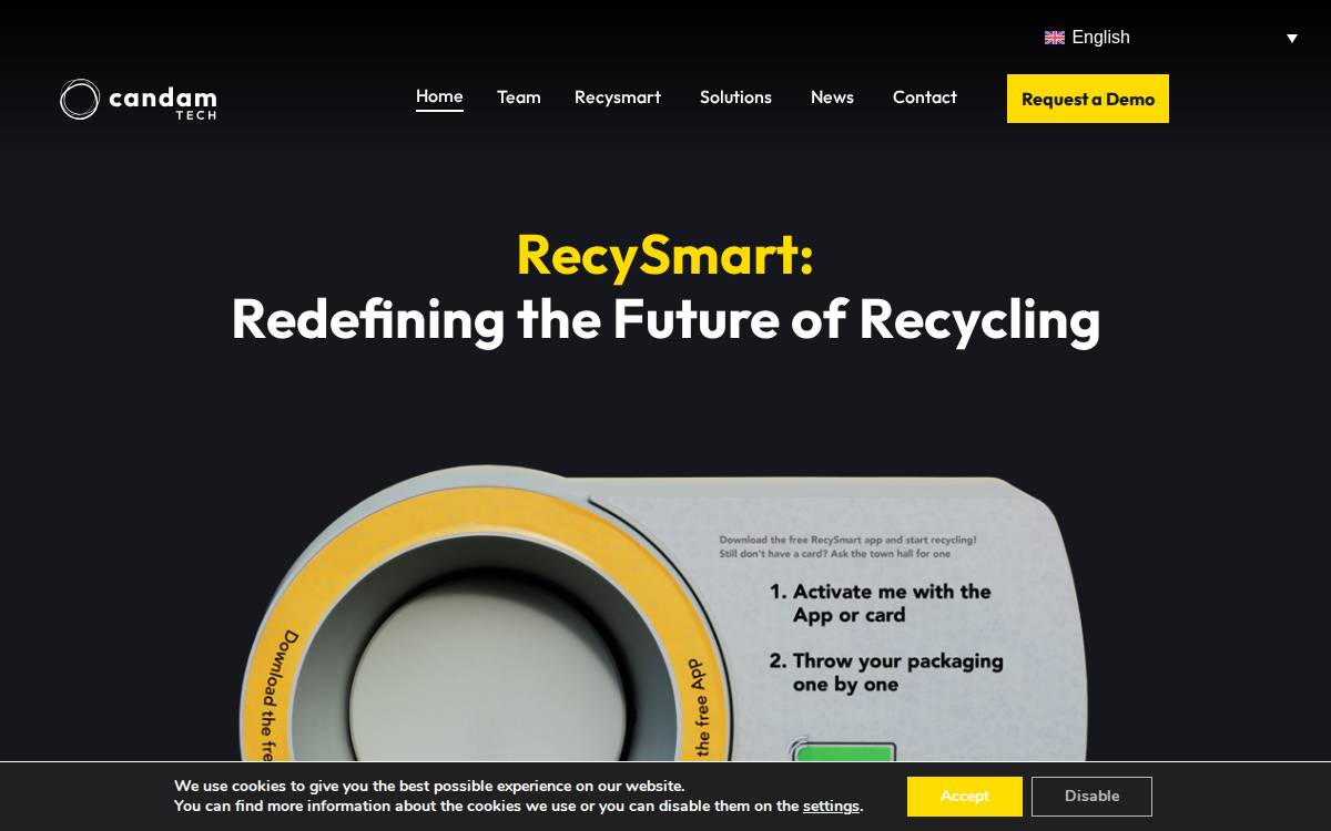 Candam website preview