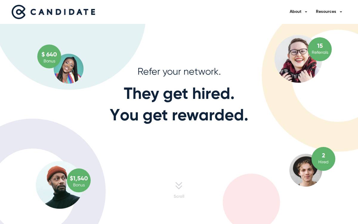 Candidate website preview
