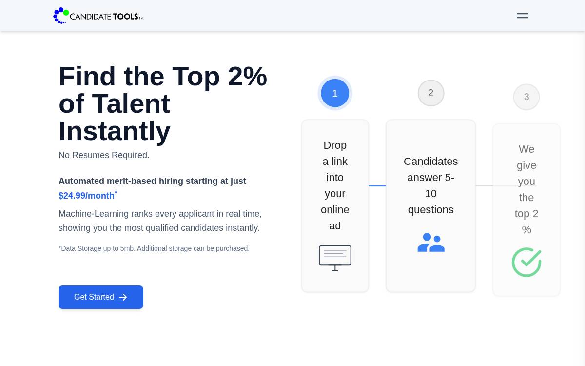 Candidate Tools website preview