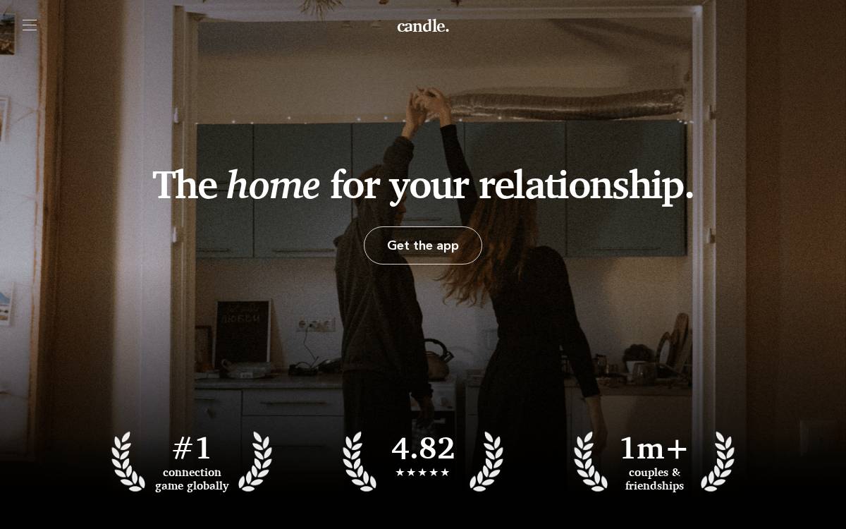 Candle website preview