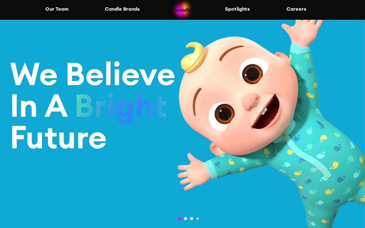 Candle Media website preview