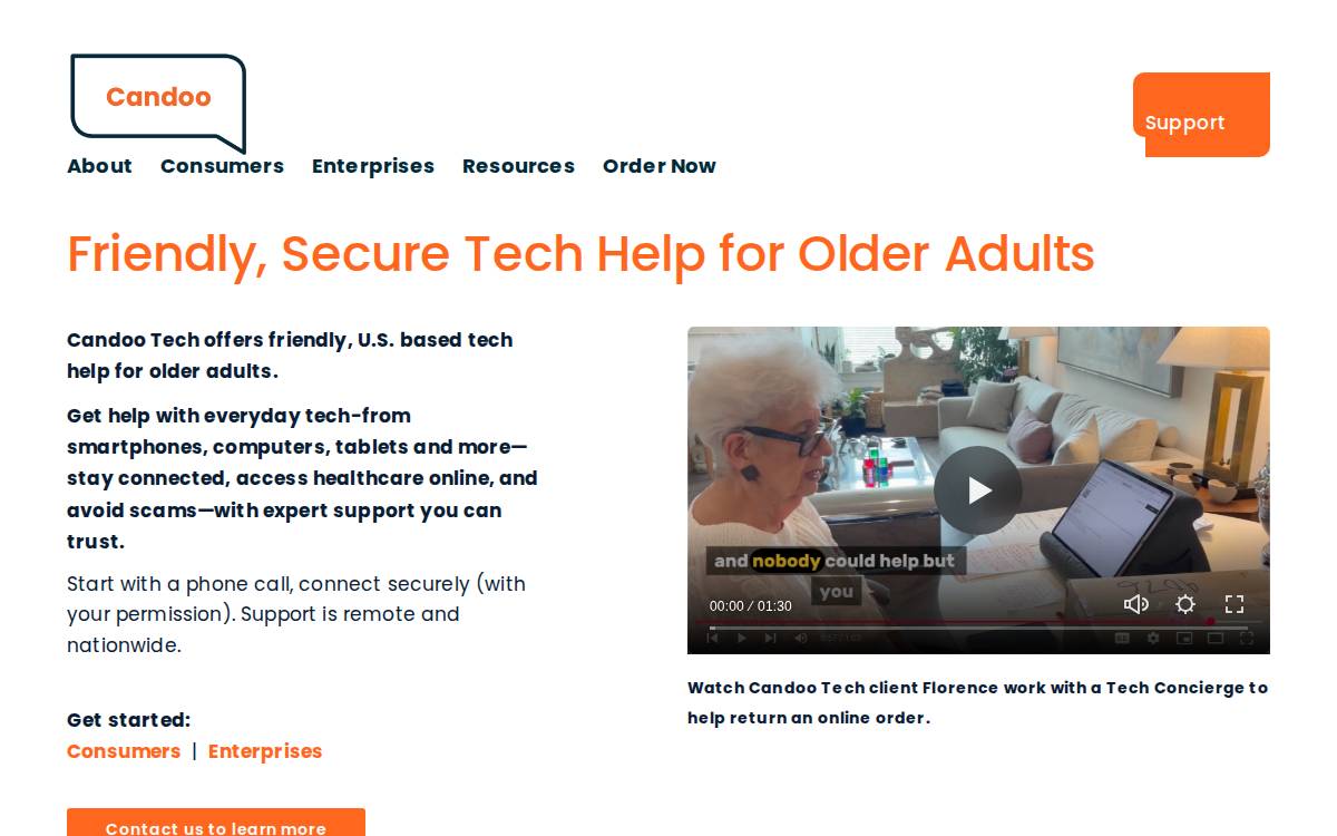 Candoo Tech website preview