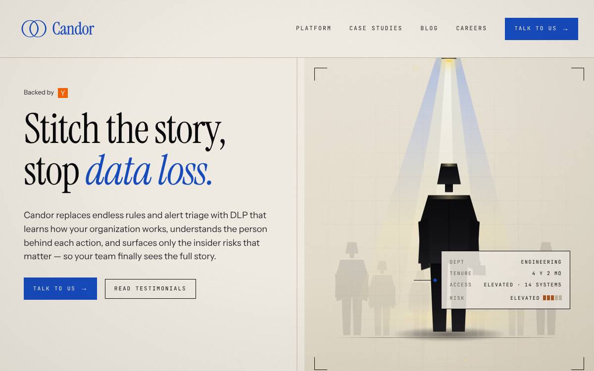 Candor website preview