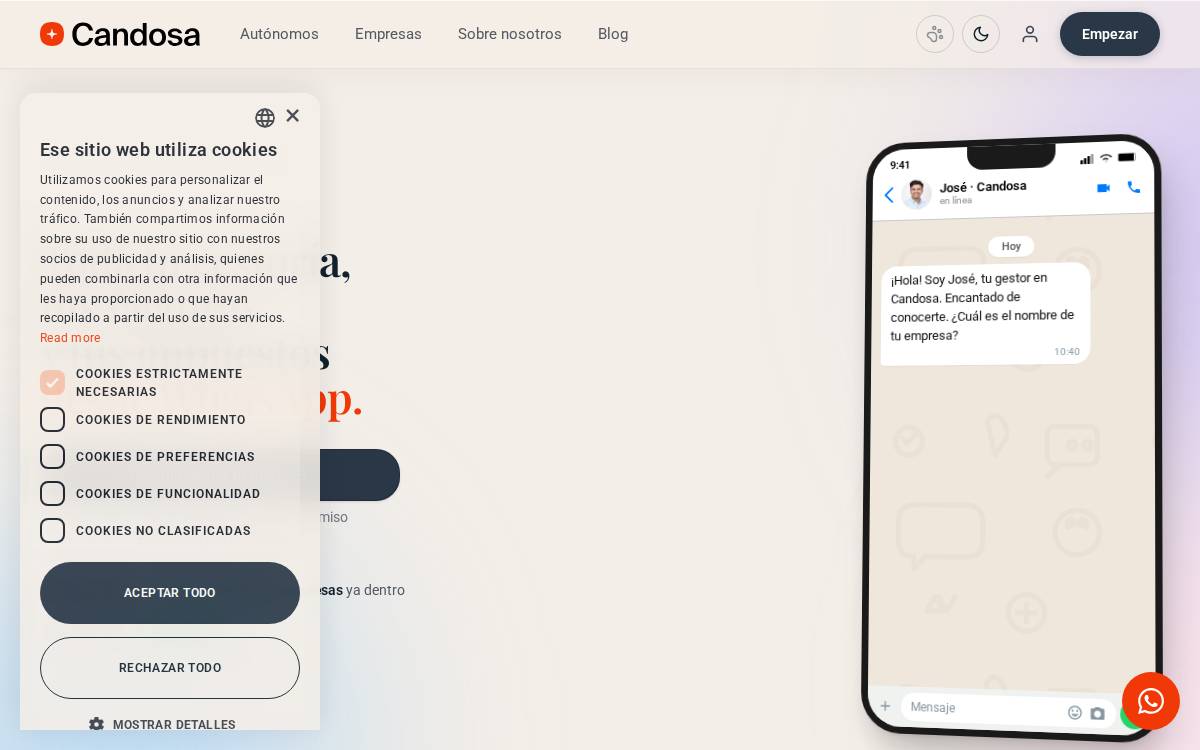 Candosa website preview