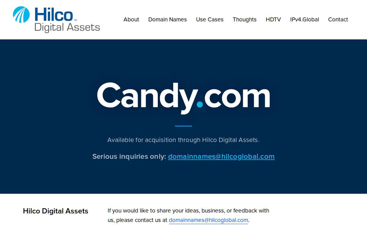 Candy Digital website preview