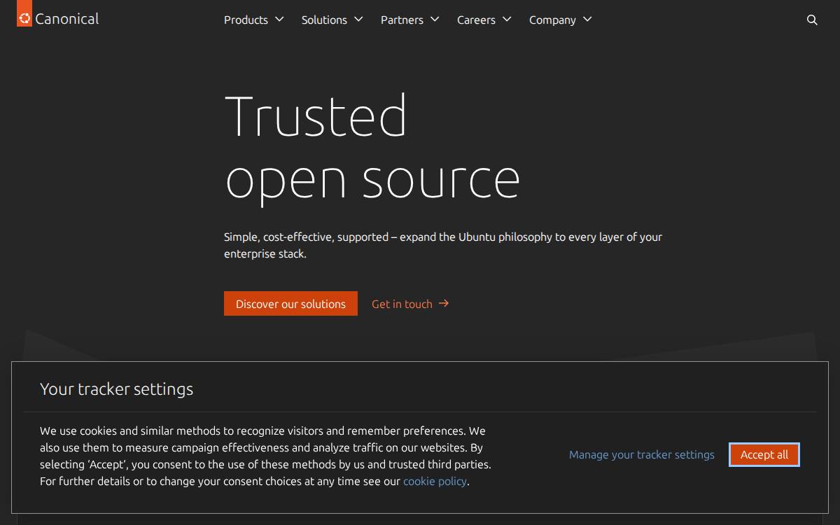 Canonical website preview
