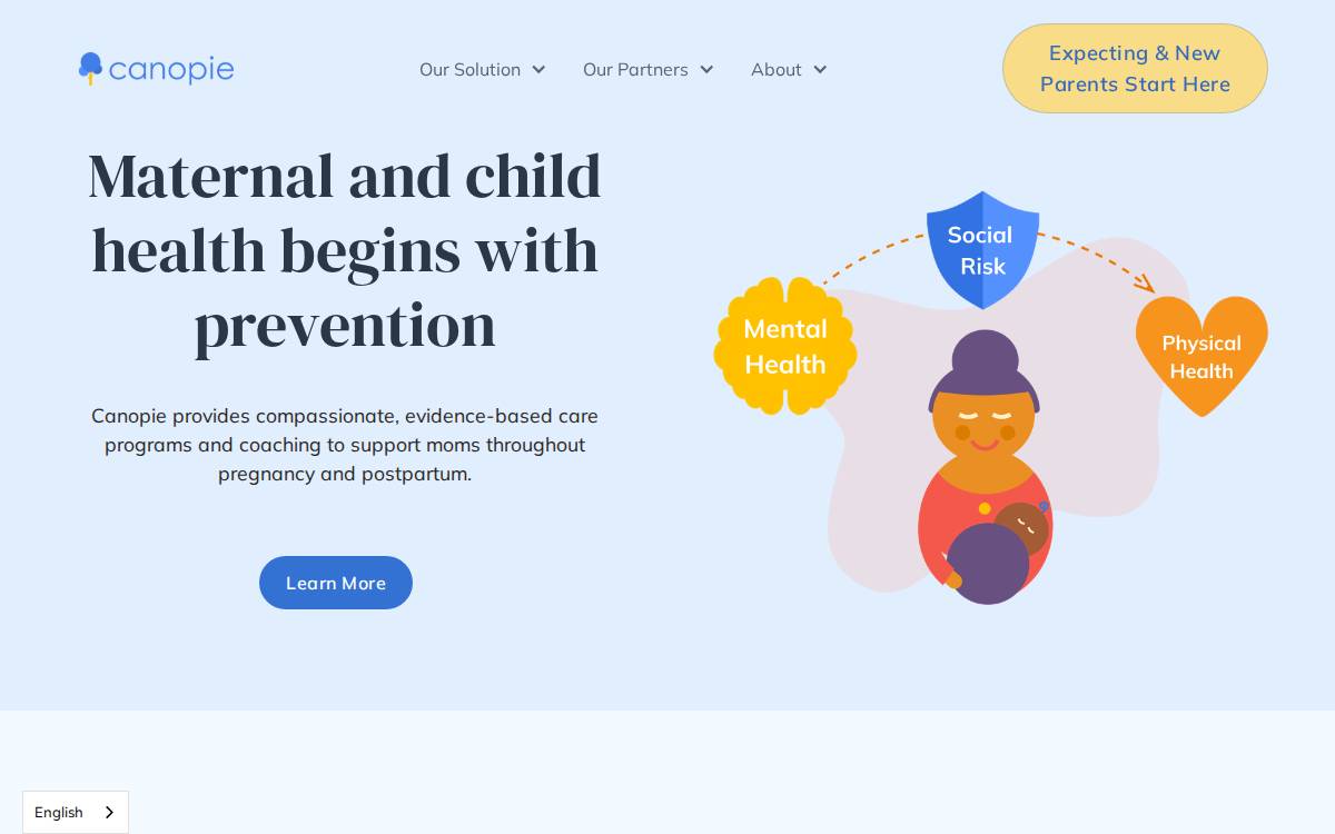 Canopie website preview