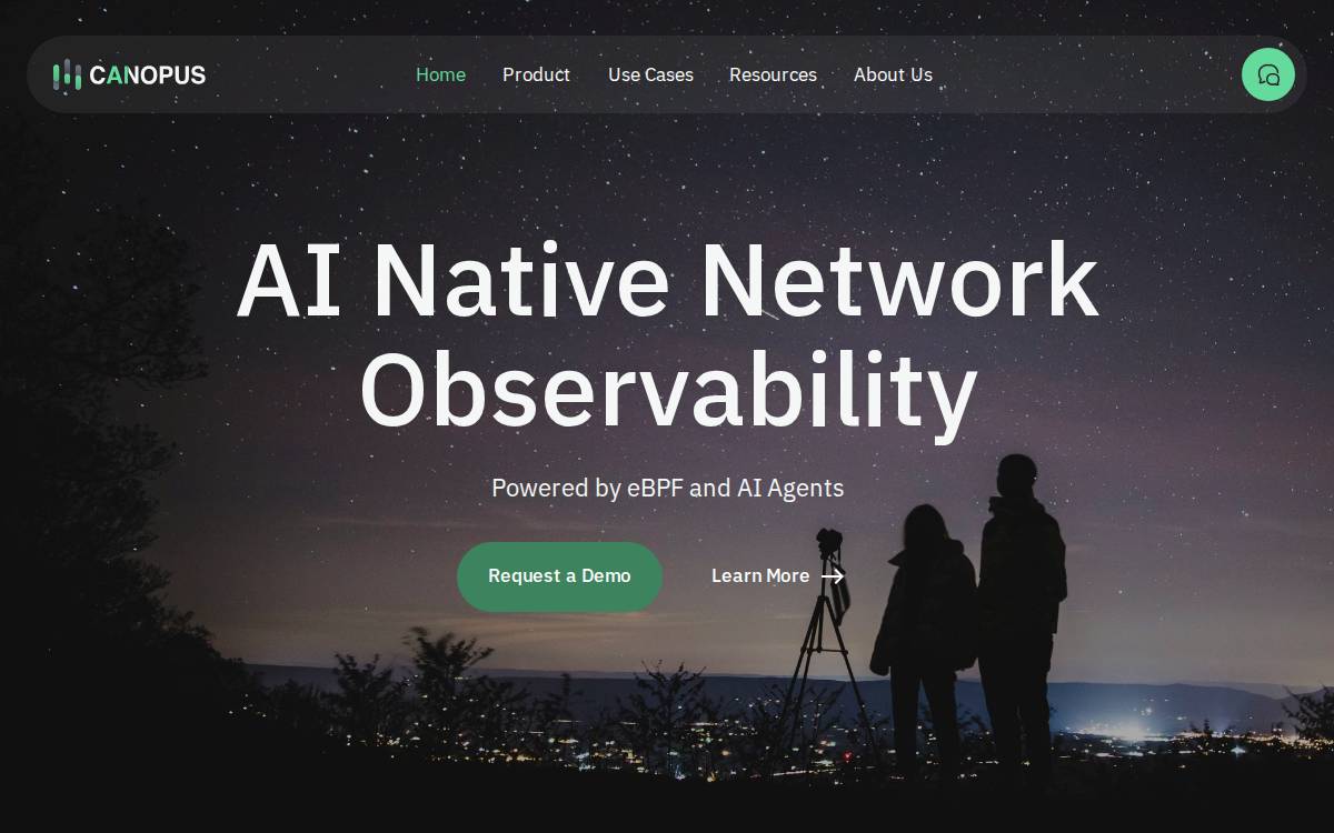Canopus Networks website preview